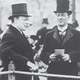 Winston Churchill,with Jack Seely